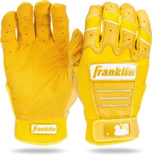 Franklin Sports MLB - Guantes de bateo de béisbol CFX Pro Amarillas